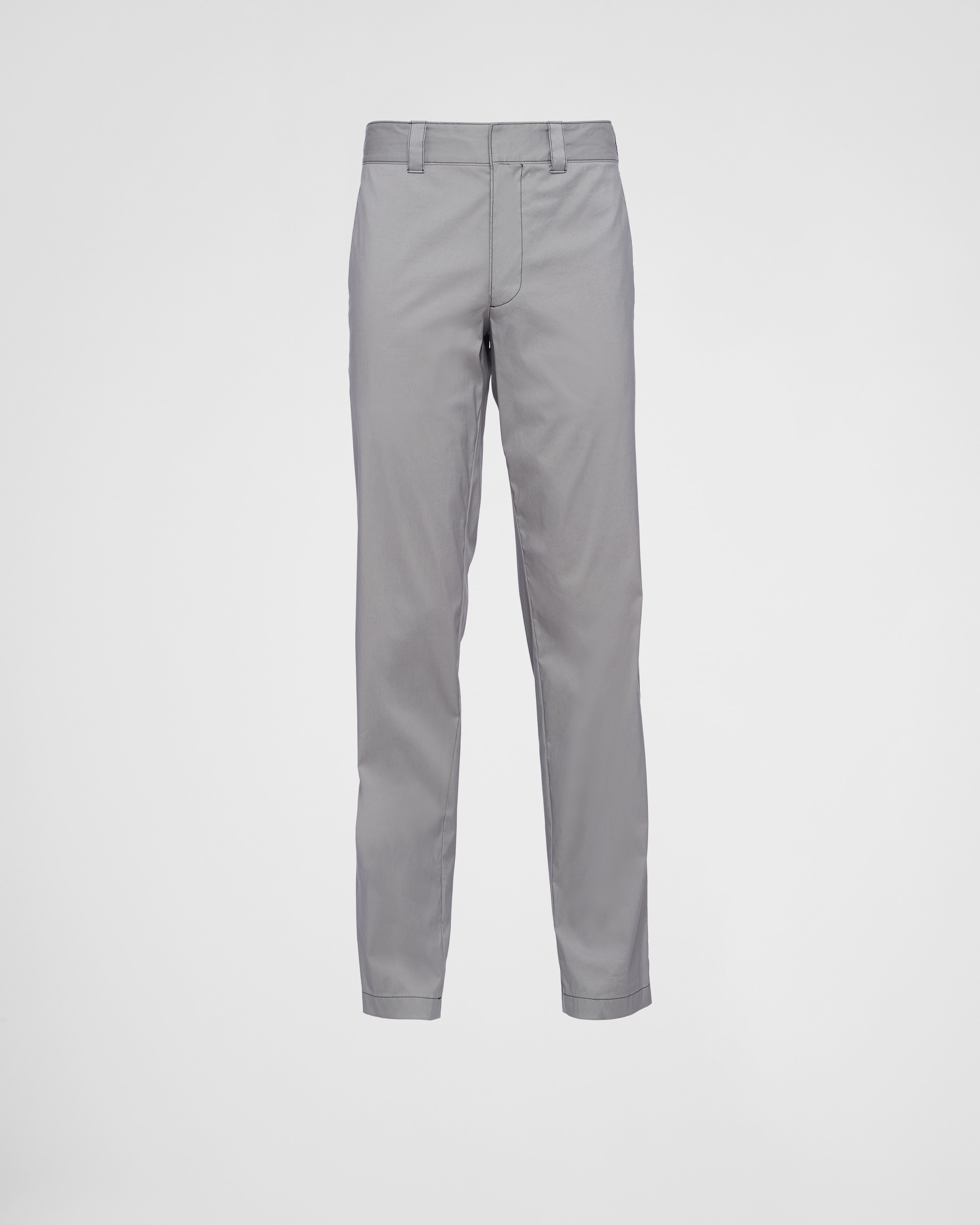 Stretch poplin pants - 1