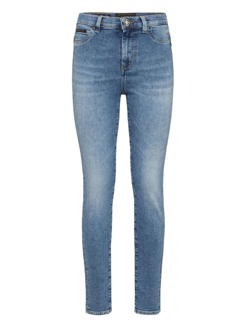 logo-plaque jeans 1