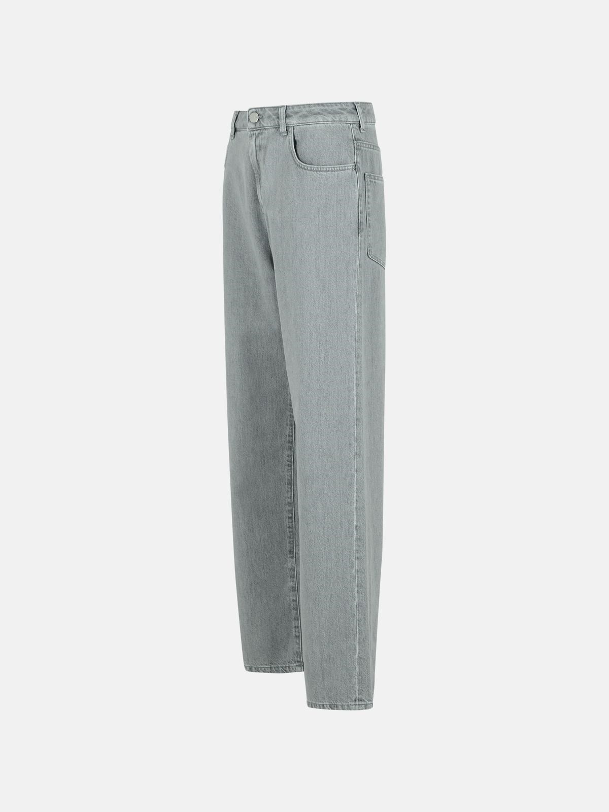 'BAGGY' GREY COTTON JEANS - 2