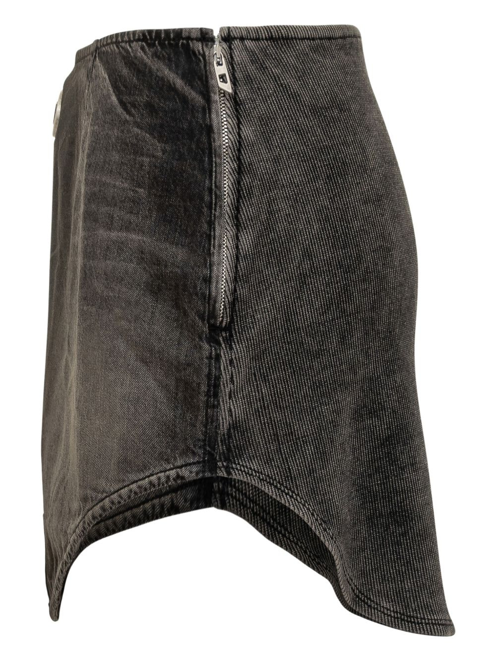 zip-fastening denim skirt - 3