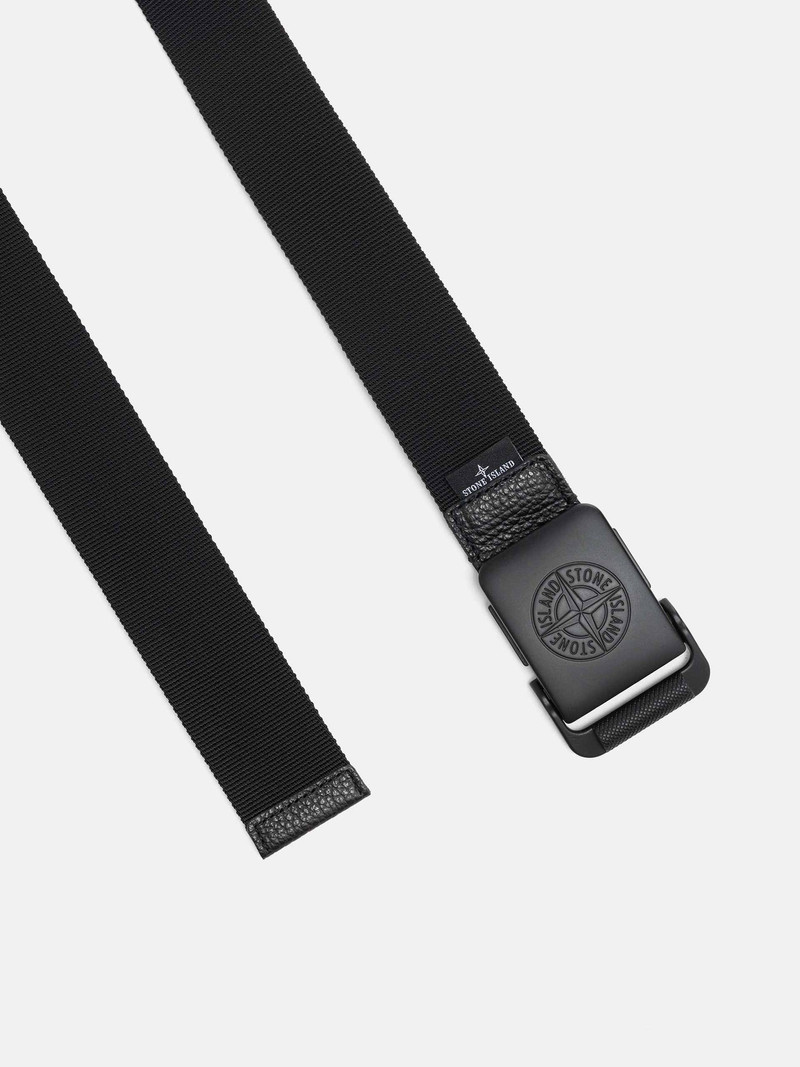 Stone Island Nylon Tape Belt Black outlook
