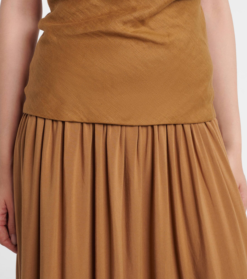 Hedy gathered linen maxi dress 5