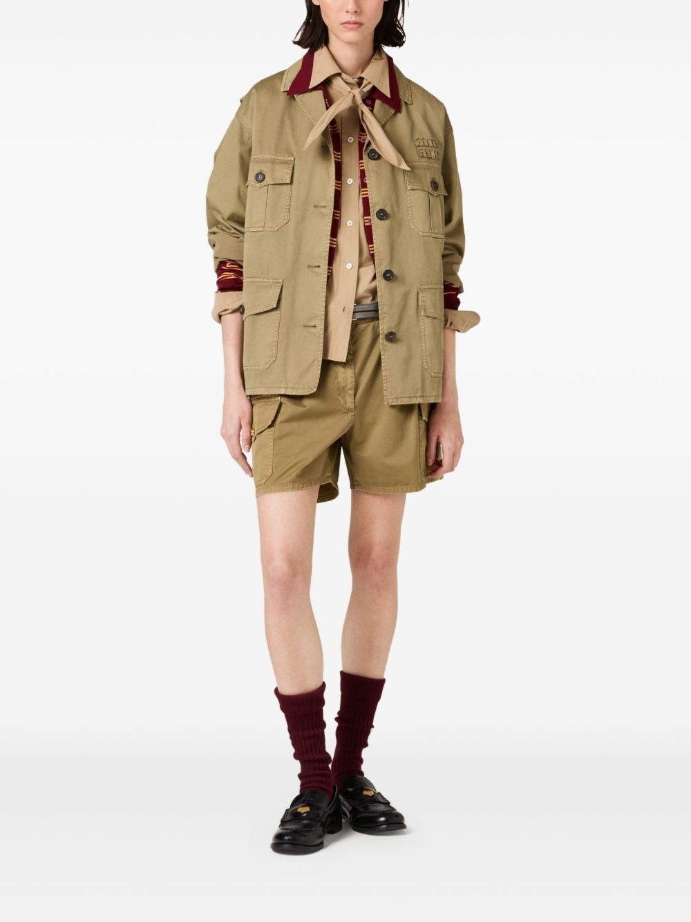 garment-dyed cotton jacket - 2