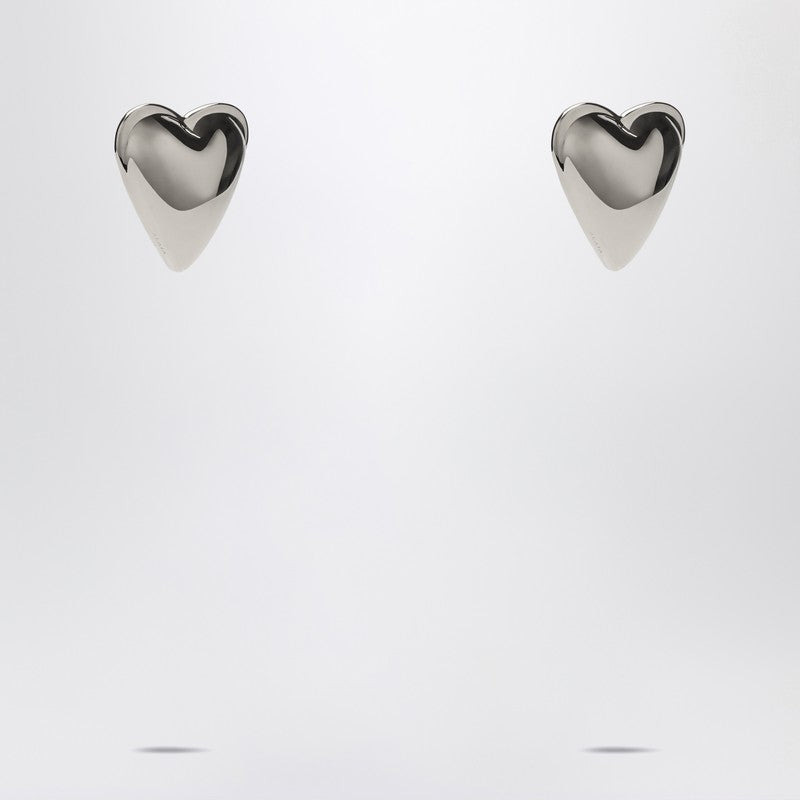 Alaia Le Coeur Bombé Silver Earrings Women - 2
