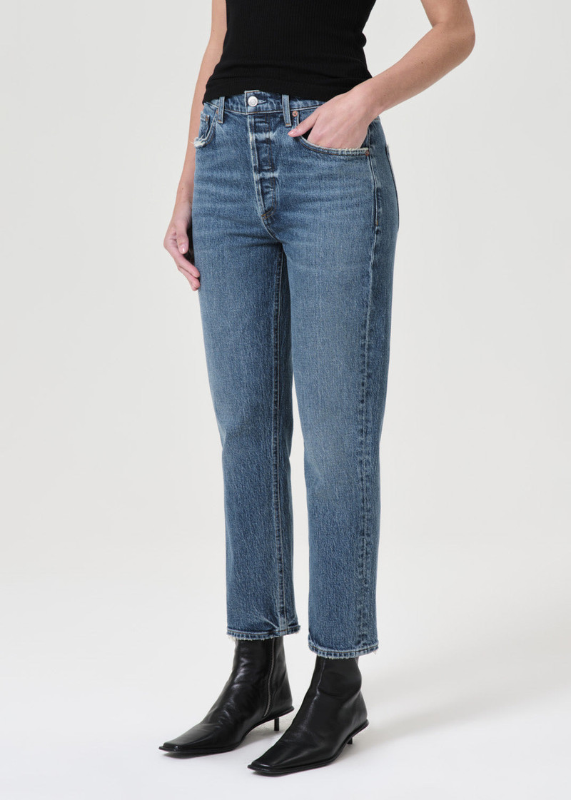 RILEY HIGH RISE STRAIGHT CROP (STRETCH) IN MOOR 4