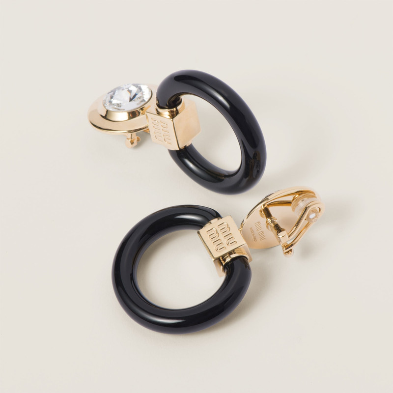 Plexiglas and metal earrings 3