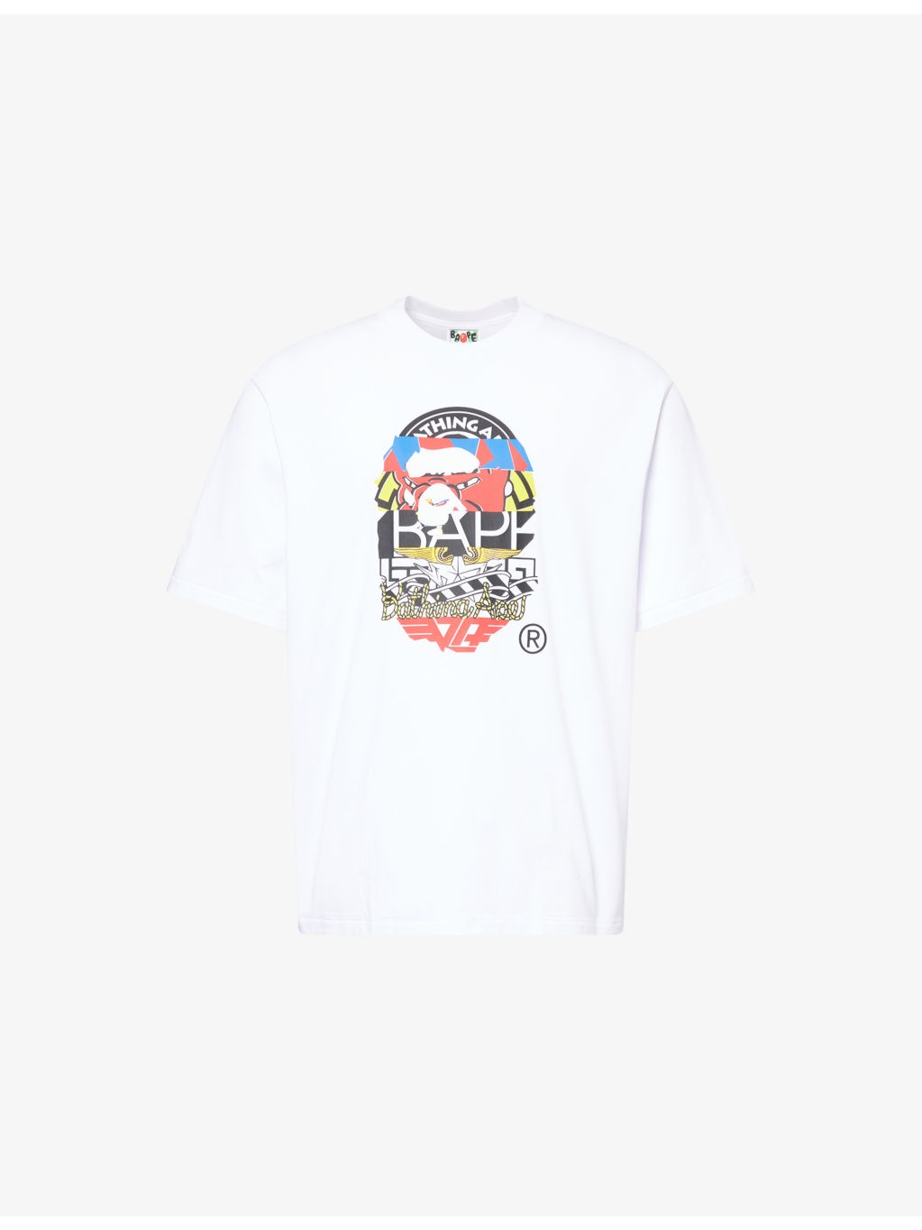 Overprinted Multi Ape Head Cotton-Jersey T-Shirt - 1