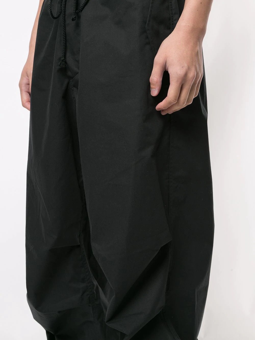 drawstring relaxed trousers - 5