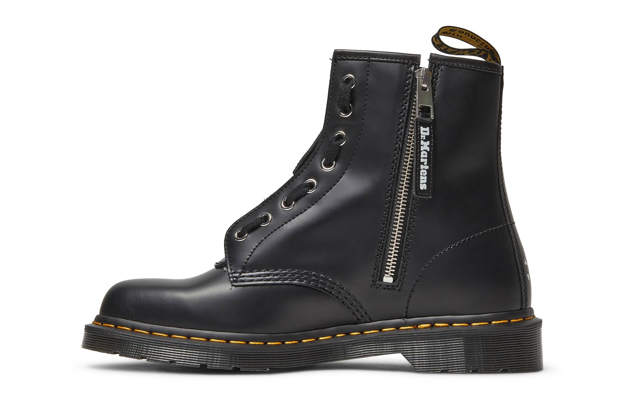 Mastermind World x 1460 Leather Boots 'Black Skull' - 3