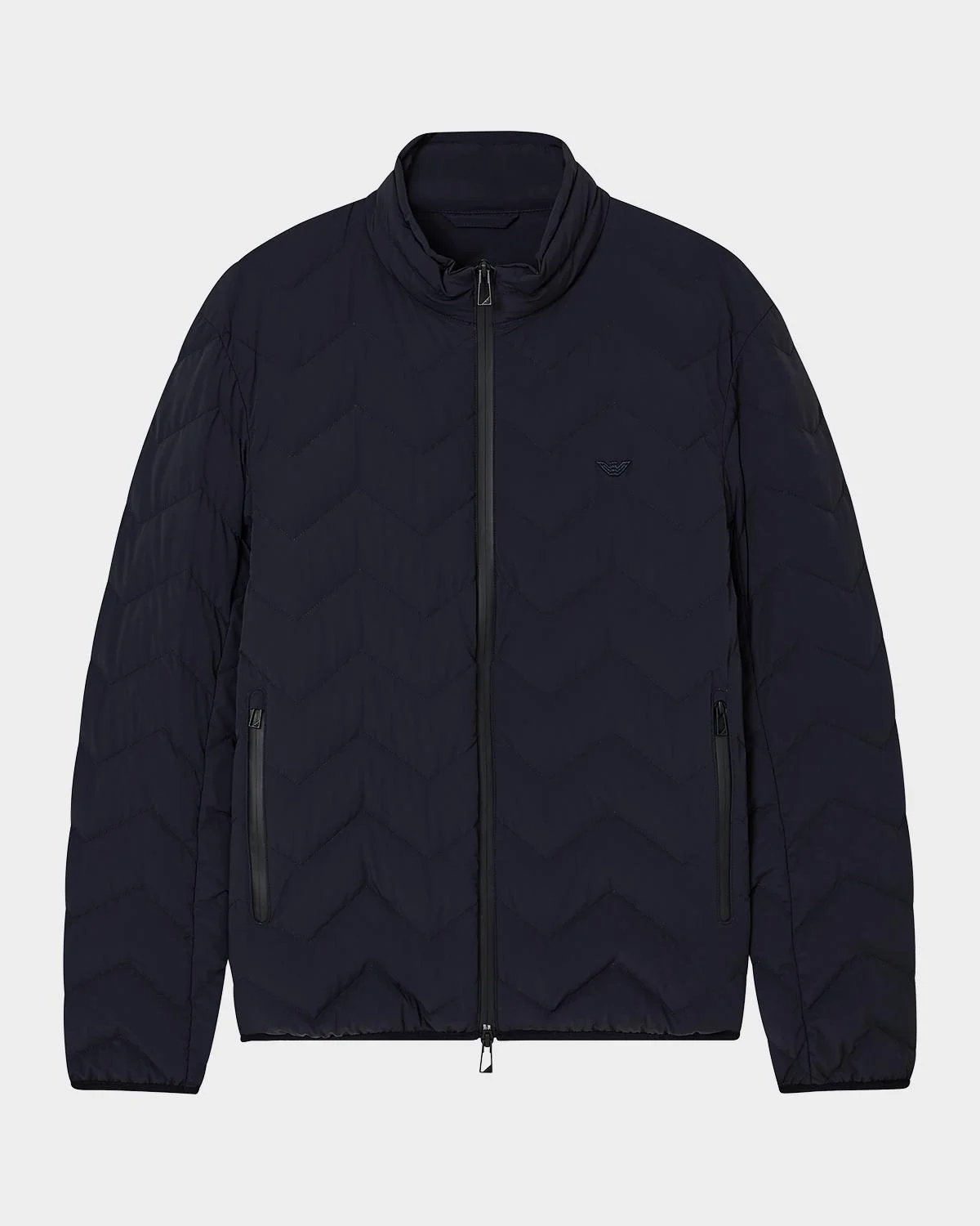 Chevron-Quilted Nylon Down Jacket - 1