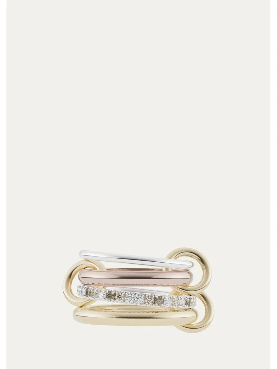 Cancer Mx CCW Multi-Diamond 4-Band Ring - 1