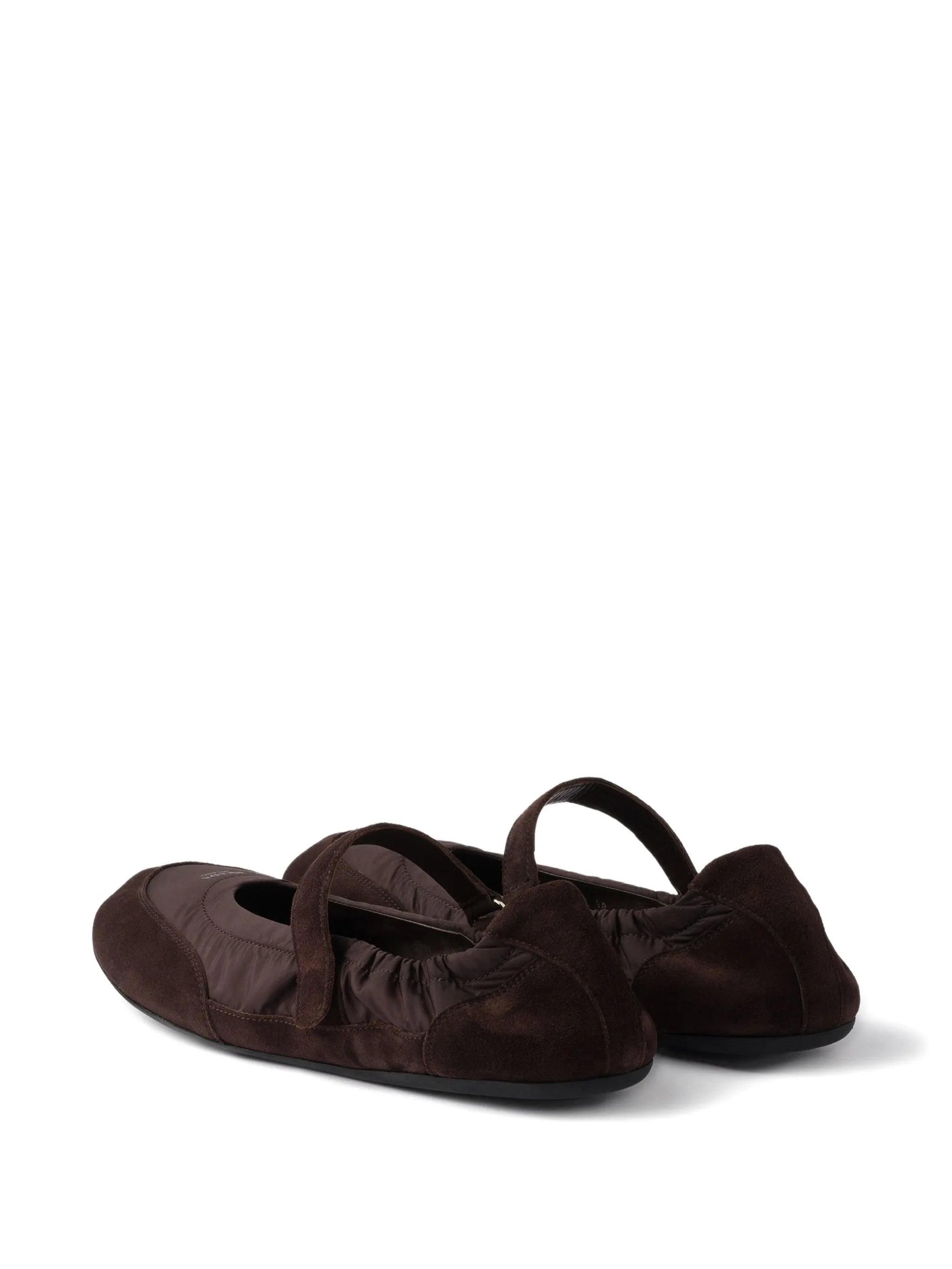 Collapse suede ballet flats - 3