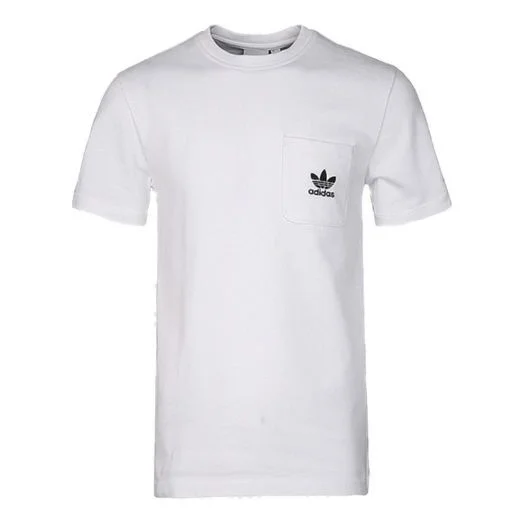 adidas Pocket T-shirt 'White Black' CW5175 - 1