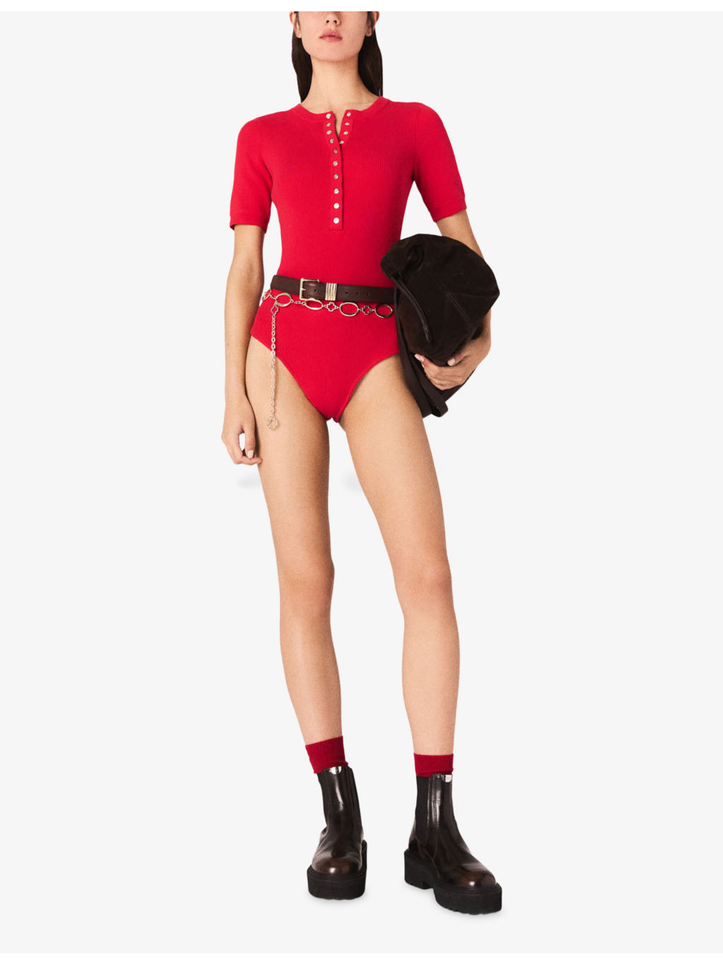 Ribbed-Knit Slim-Fit Stretch Cotton-Blend Bodysuit - 2