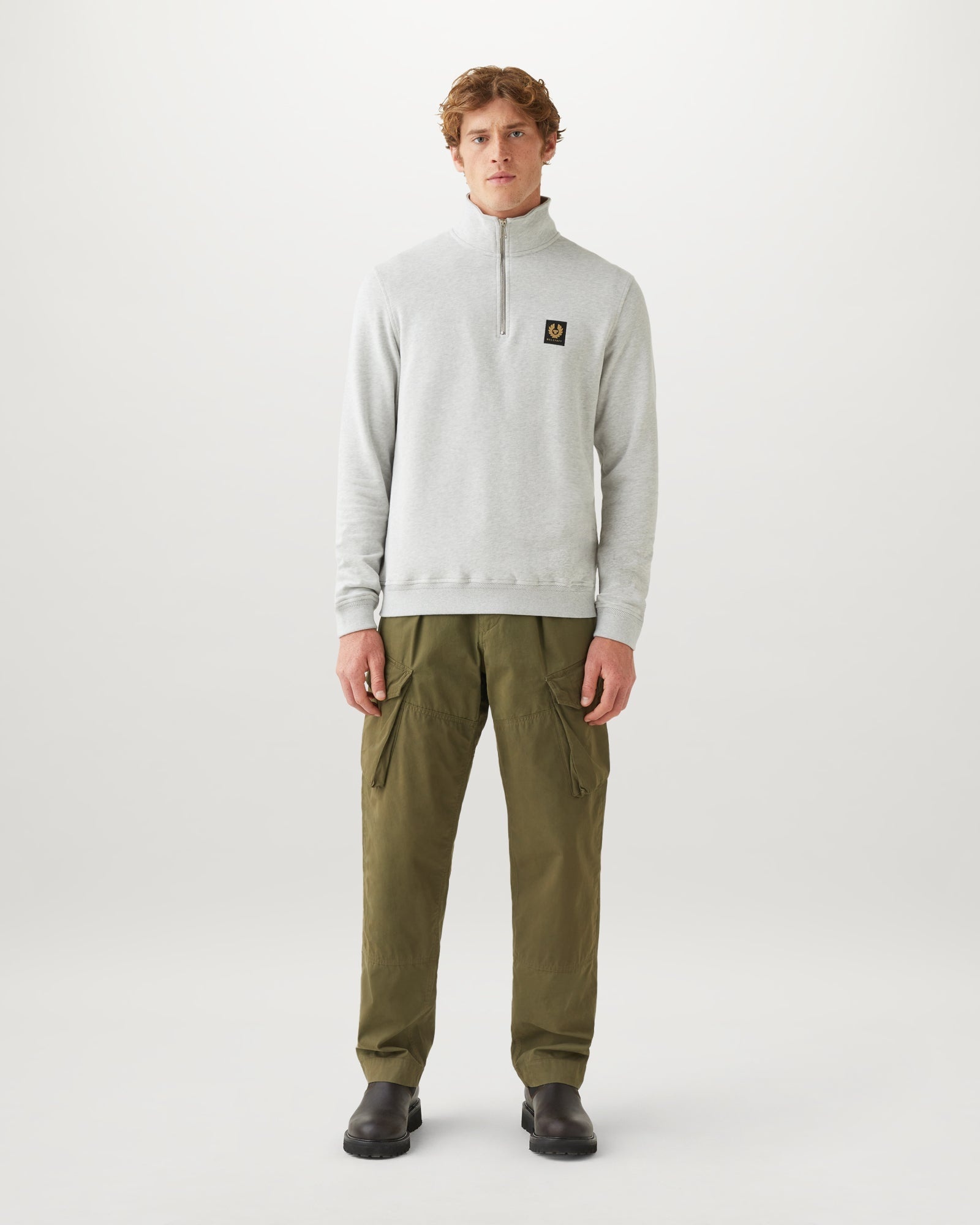 BELSTAFF QUARTER ZIP SWEATSHIRT - 2