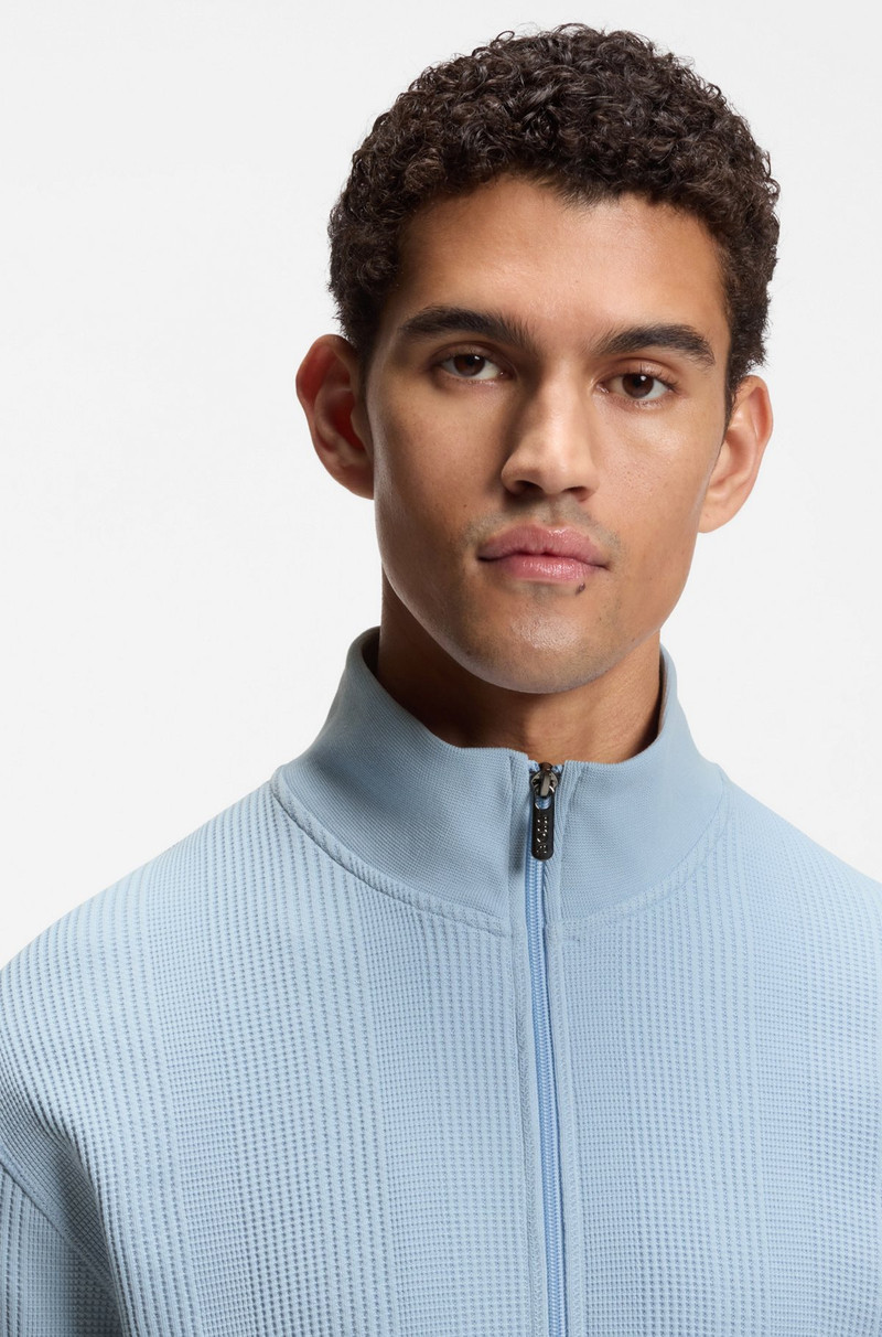 COTTON-BLEND JACKET WITH WAFFLE STRUCTURE 5