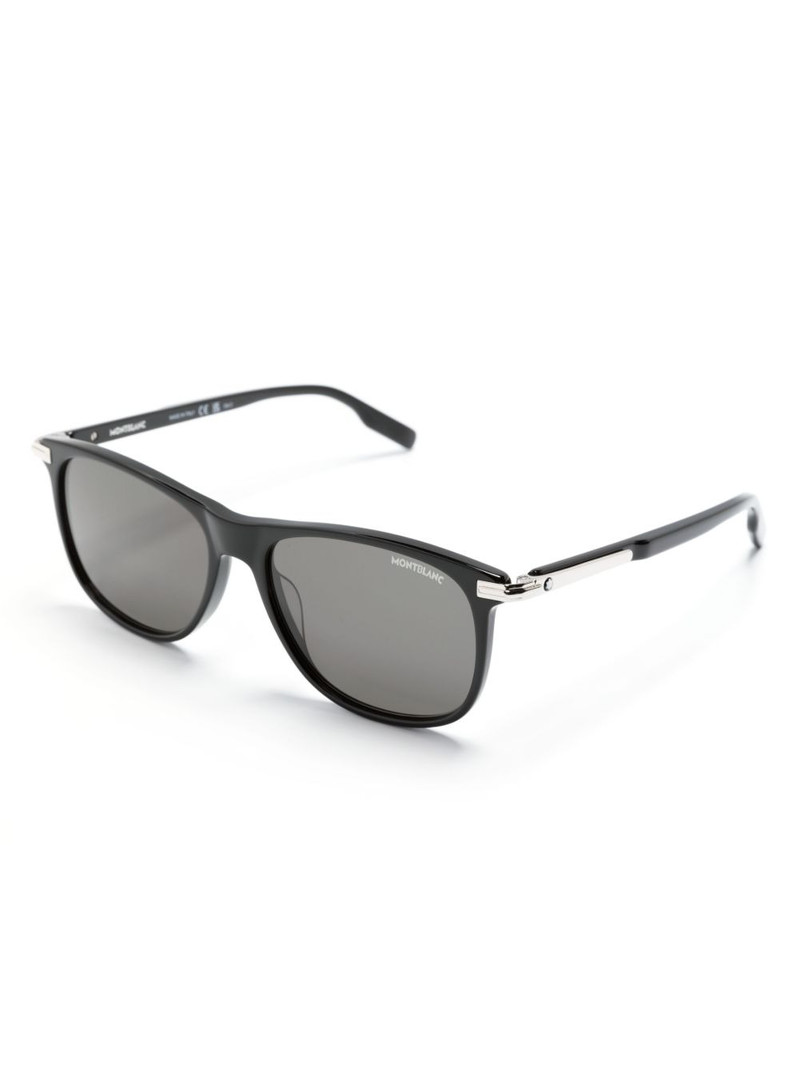 Montblanc logo-plaque square-frame sunglasses outlook