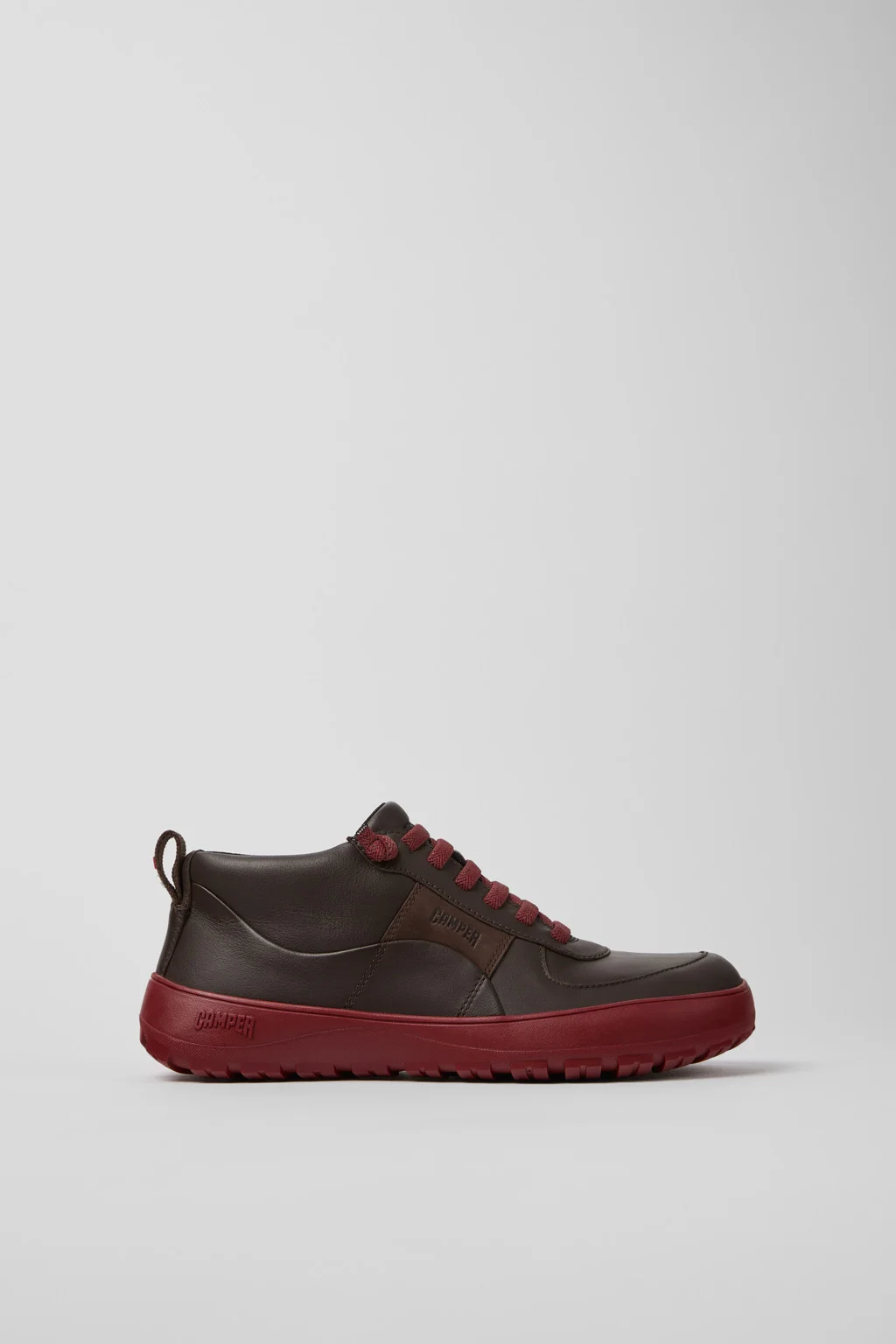 Peu Serra Brown Leather and Nubuck Ankle Boots for Women. - 1