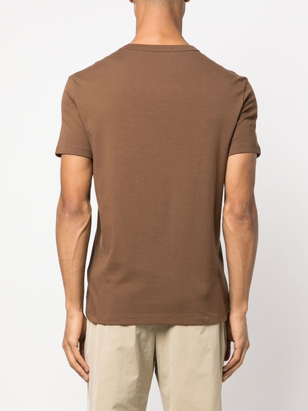 solid-color crew-neck T-shirt - 4