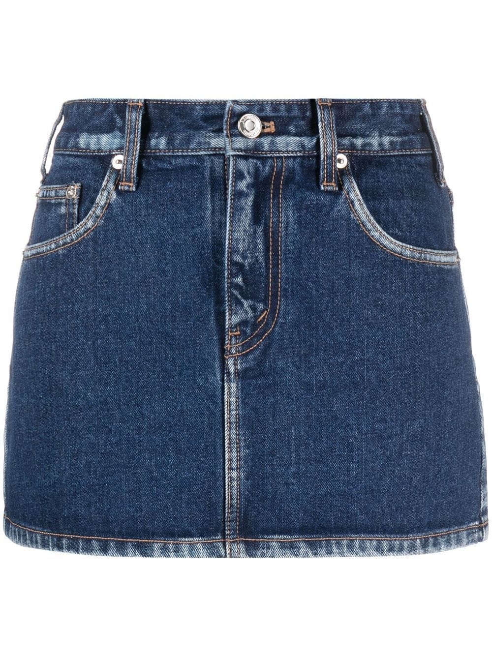 low-rise mini skirt - 1