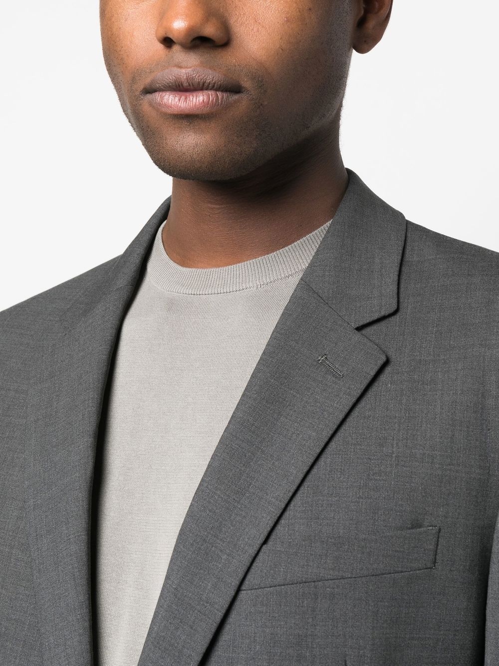 single-breasted tailored blazer - 5
