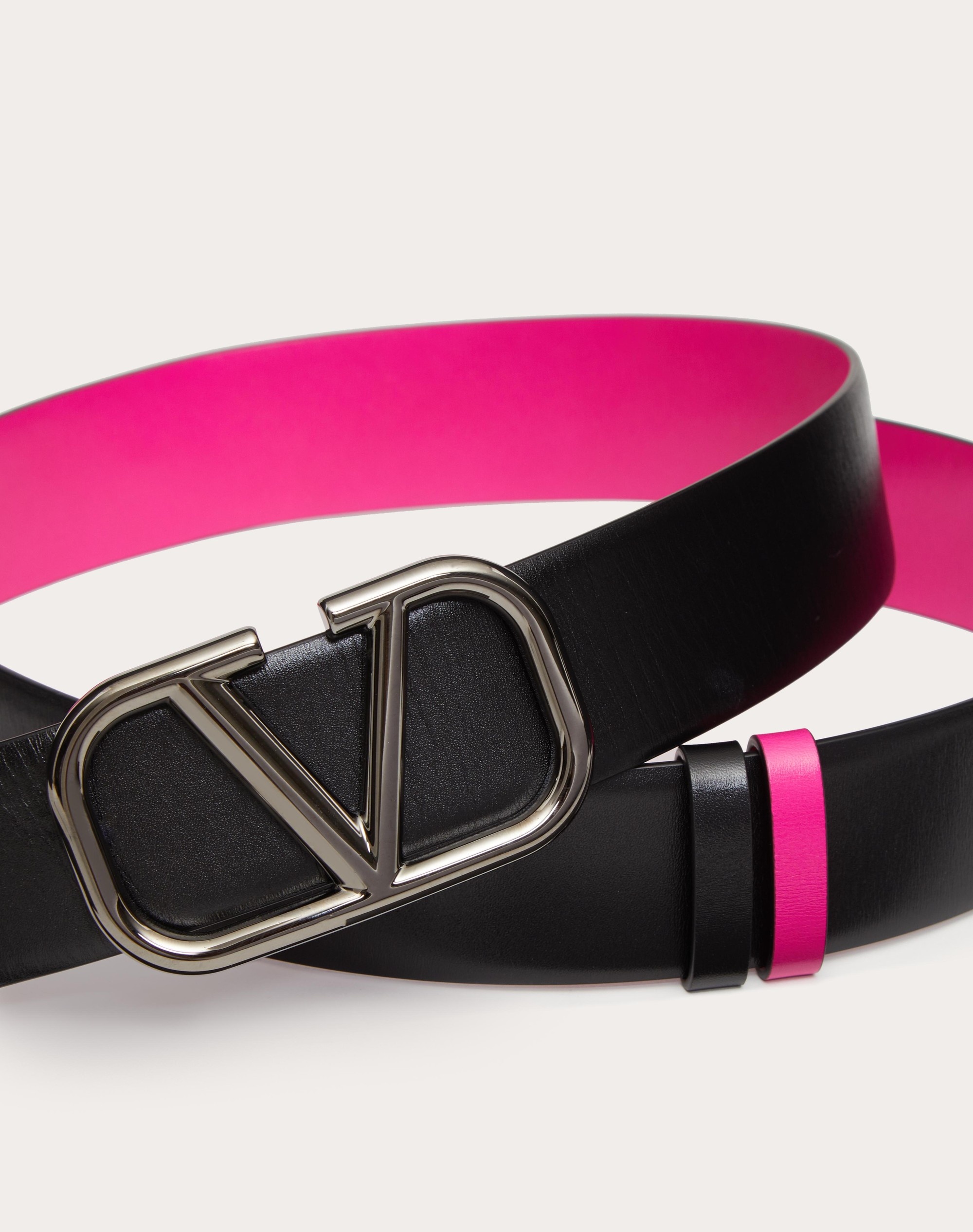 VLOGO SIGNATURE REVERSIBLE CALFSKIN BELT 40 MM - 2