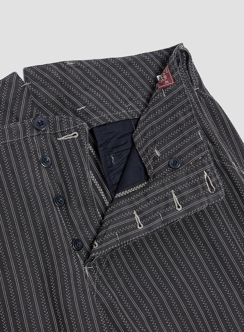 Adjustable Costume Original Herringbone Stripe Baggy Pants Black 4