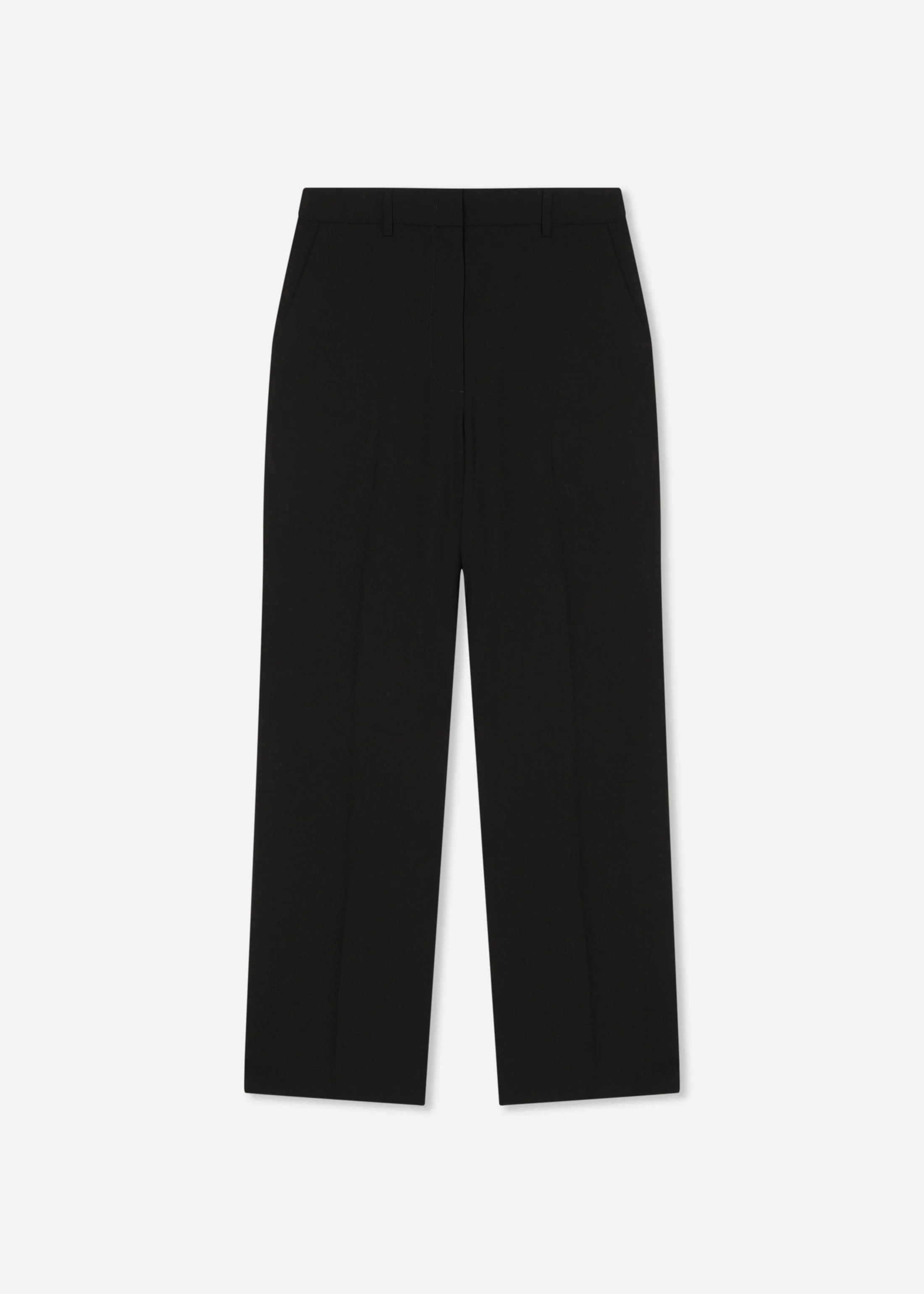 Cropped Cigarette Trouser in Virgin Wool - 1