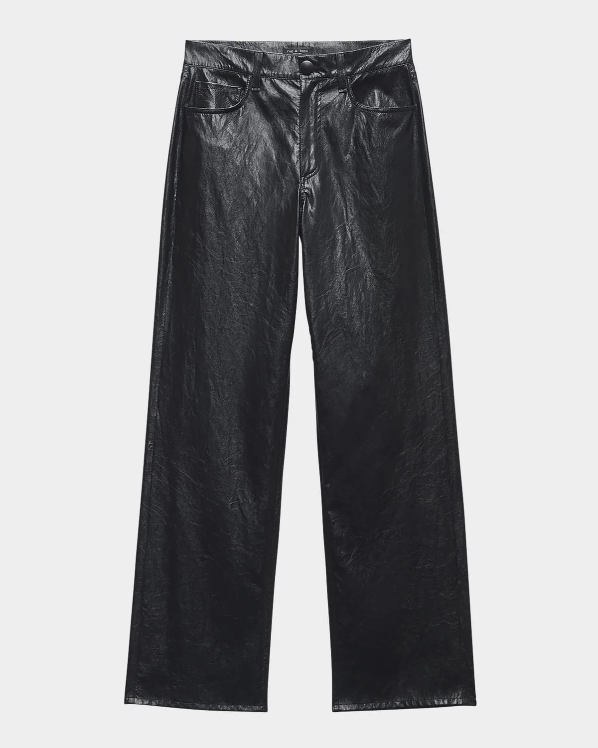 Shea Straight Faux Leather Pants - 1