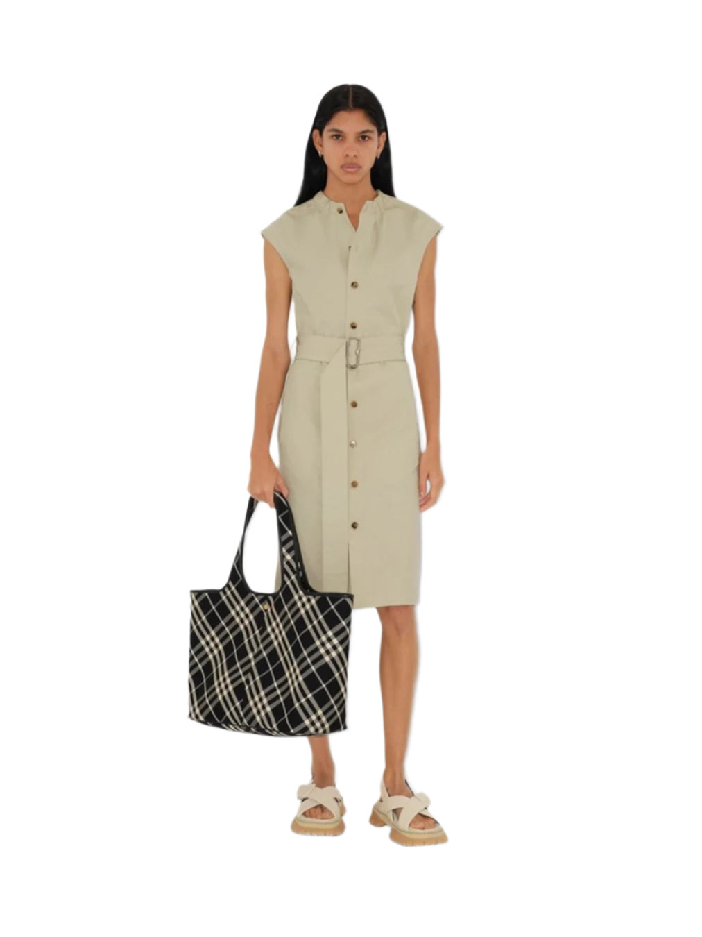MEDIUM CHECK TOTE BAG - 2