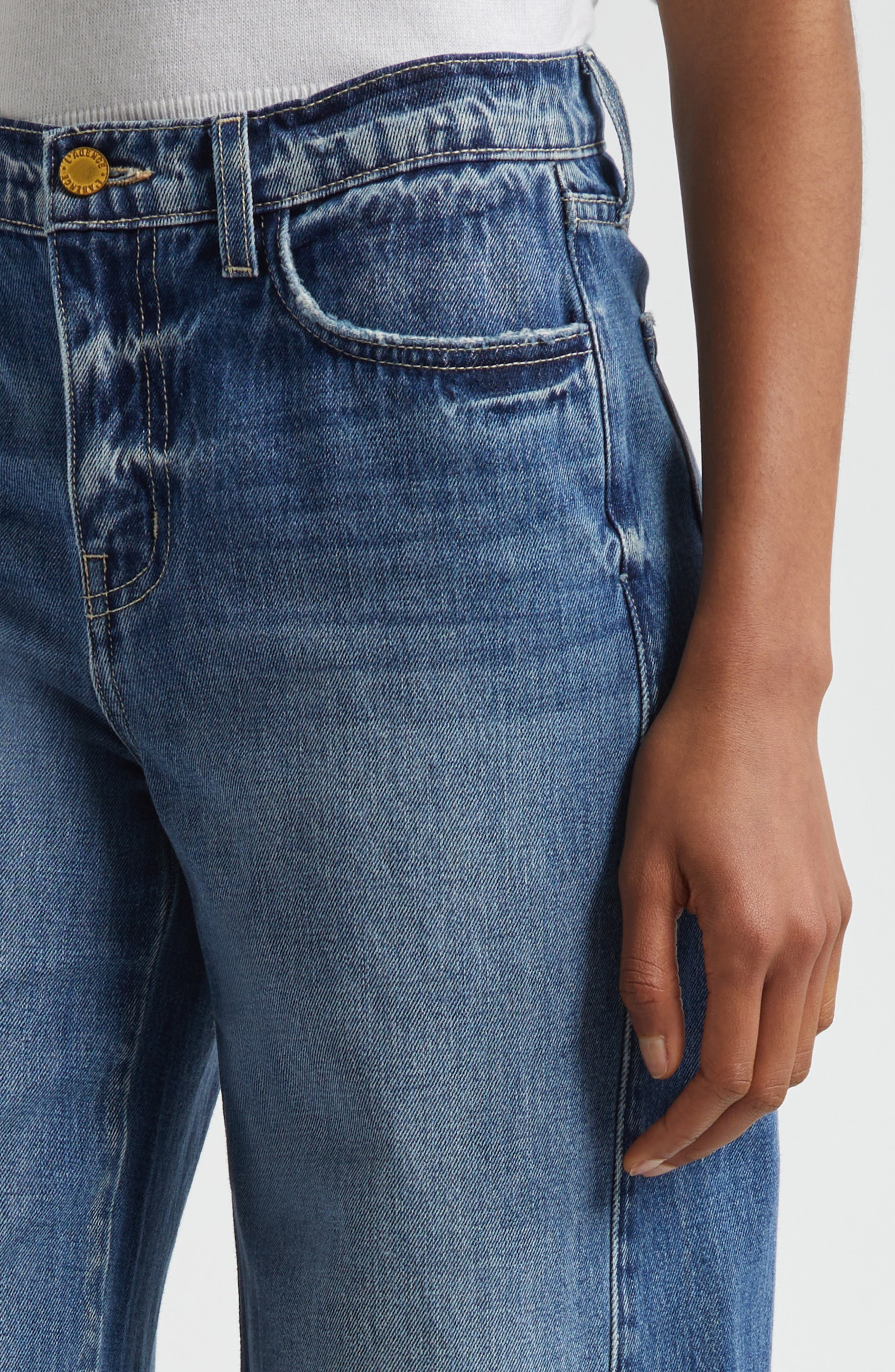 L'AGENCE Beau High Waist Wide Leg Jeans in Ortega at Nordstrom - 5