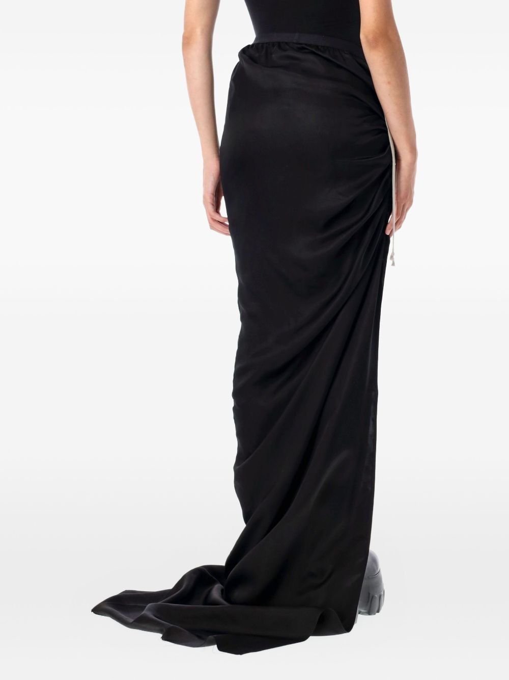 drawstring side-split skirt - 2