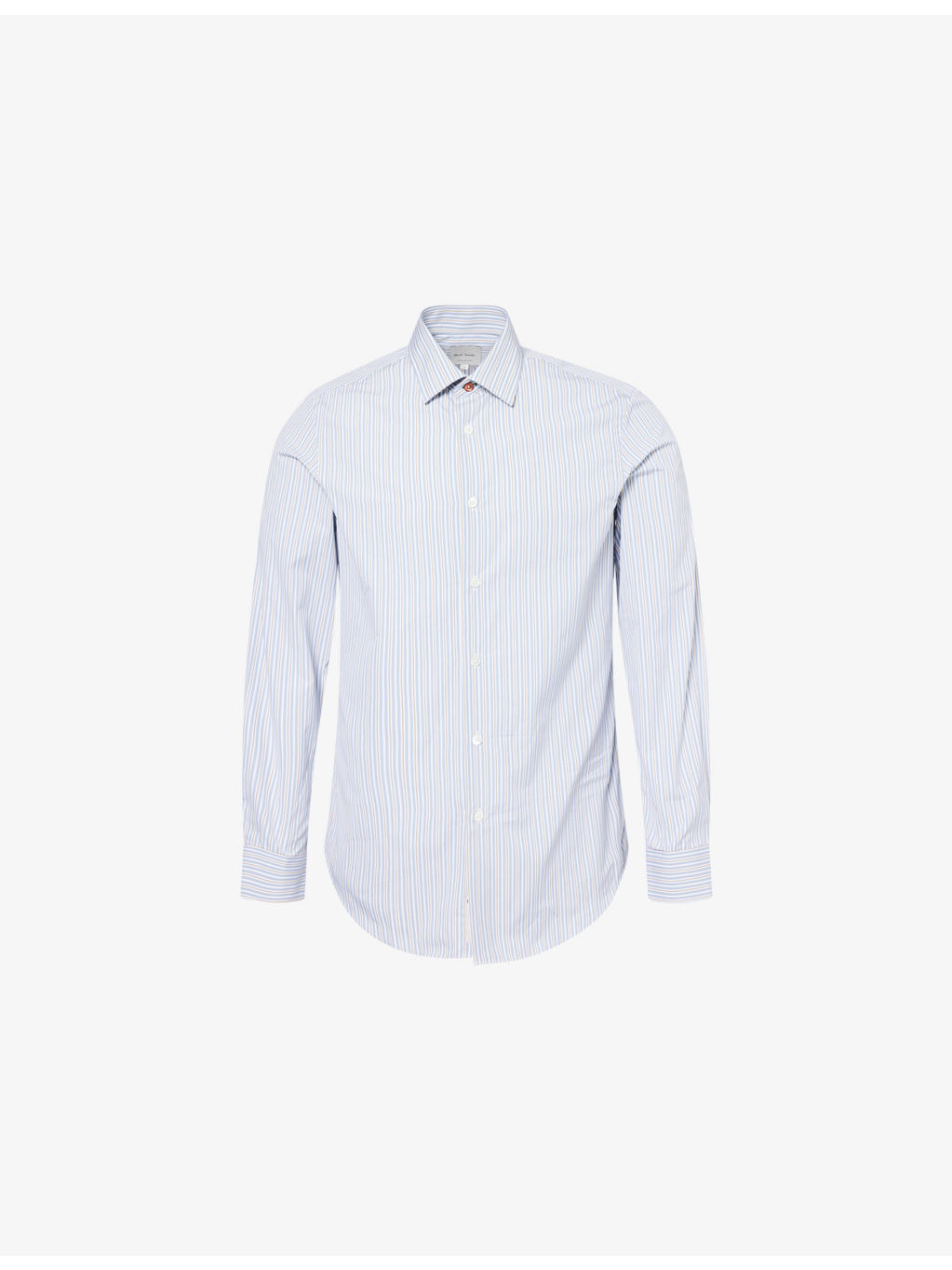 Striped Long-Sleeve Cotton Shirt - 1