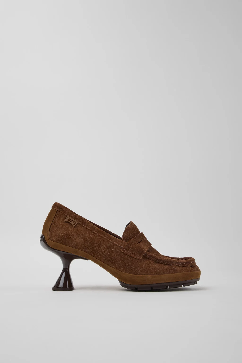 Right Left Brown Suede and Nubuck Moccasins for Women. - 1