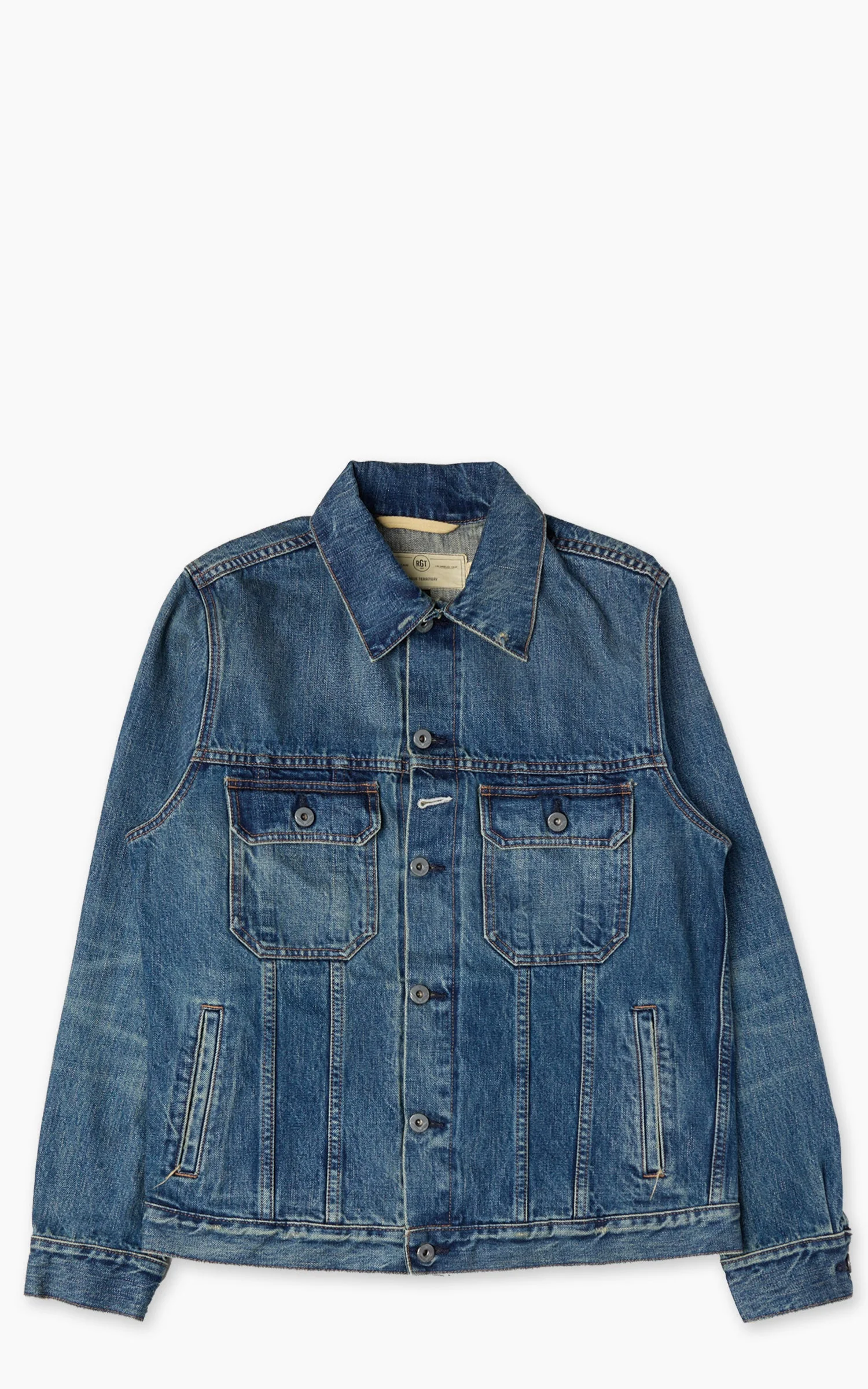 ROGUE TERRITORY CRUISER JACKET VINTAGE WASH INDIGO - 1