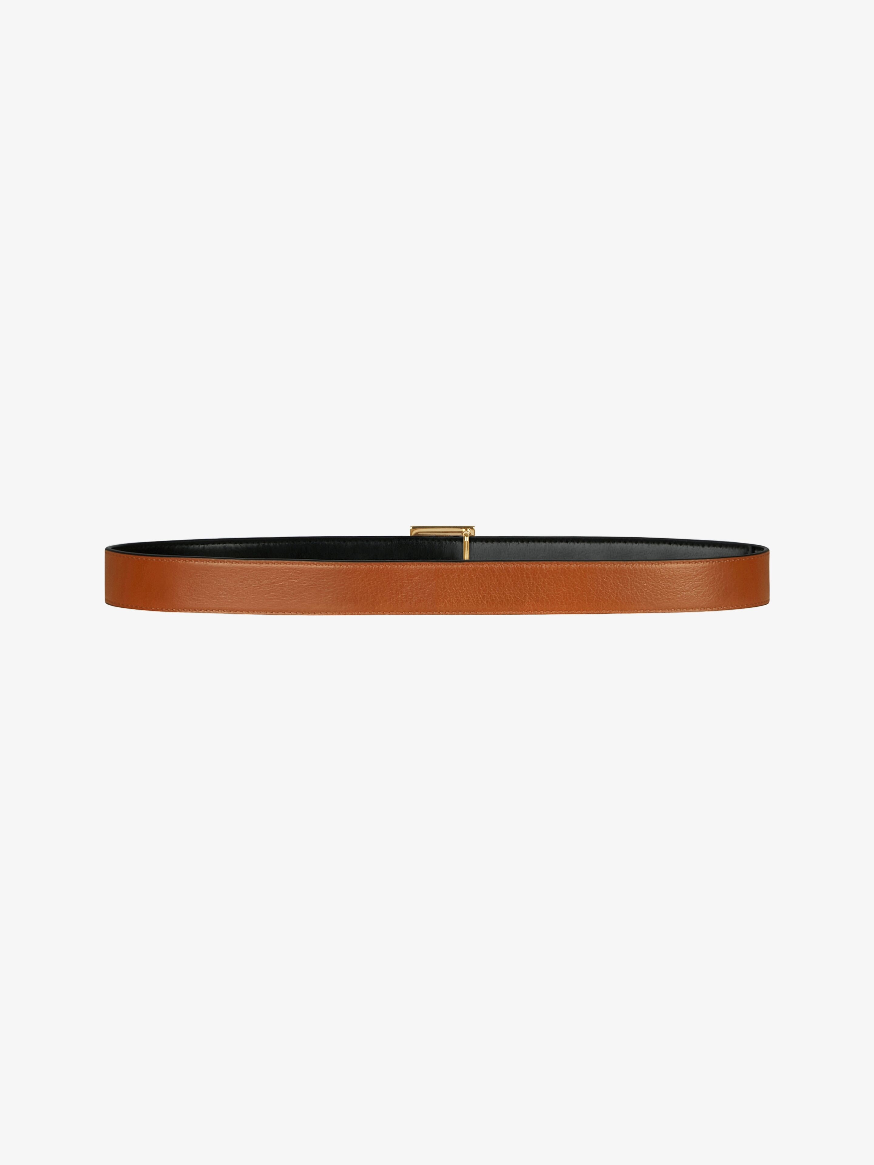 REVERSIBLE BELT IN BOX LEATHER - 4
