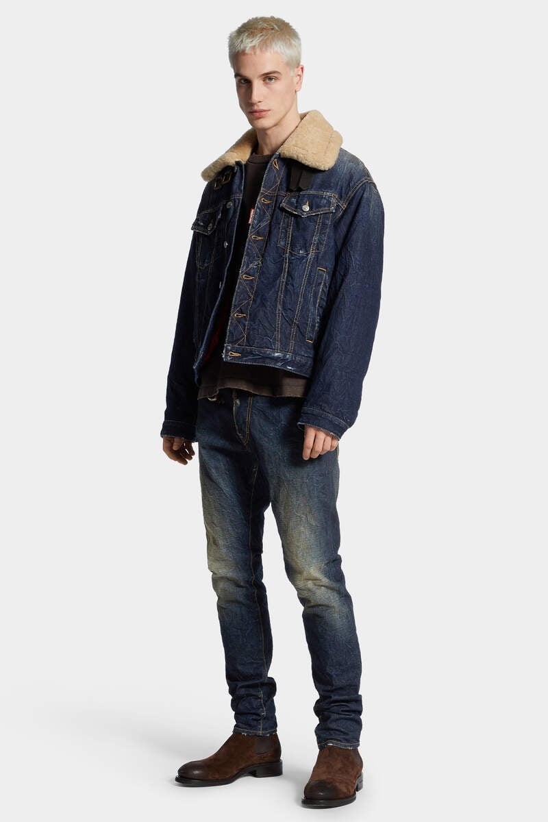 DENIM AVIATOR JACKET - 6