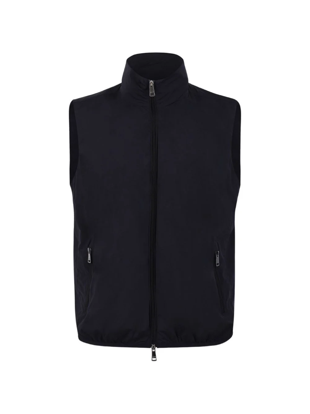 wool zip gilet - 1