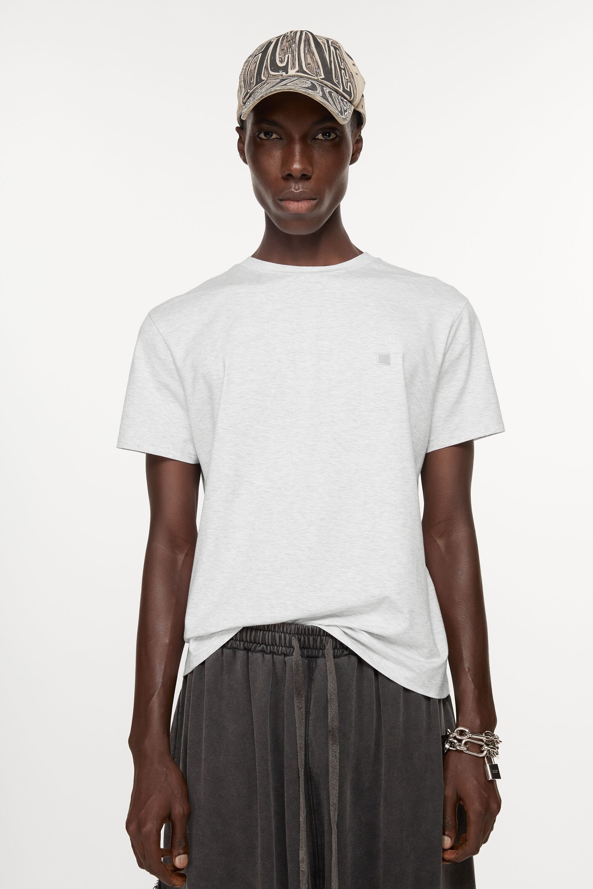 T-shirt - regular fit - Pale Grey Melange - 2