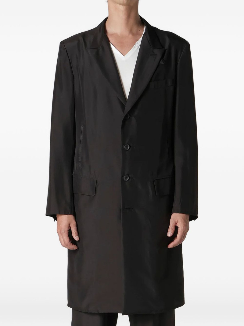 Yohji Yamamoto single-breasted silk suit outlook