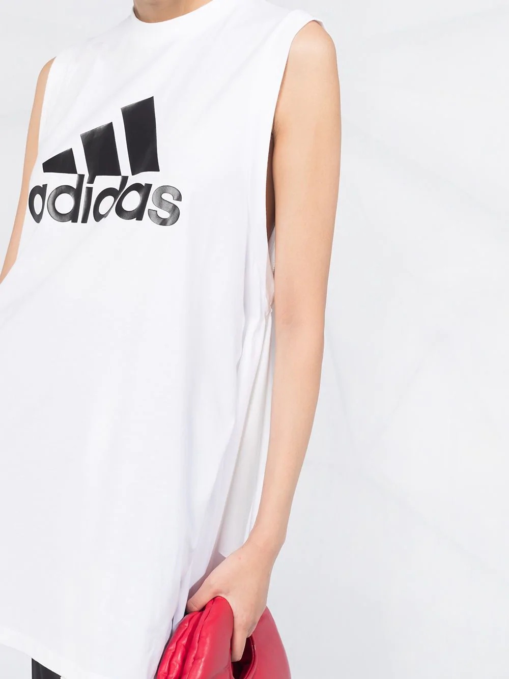 x HYKE draped detail vest top - 3