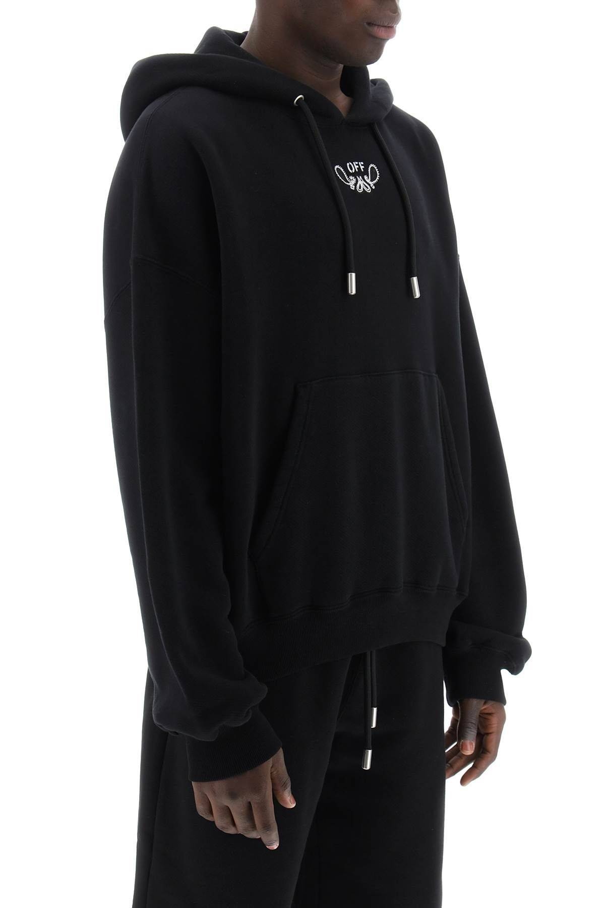 HOODED SWEATSHIRT WITH PAISLEY - 3