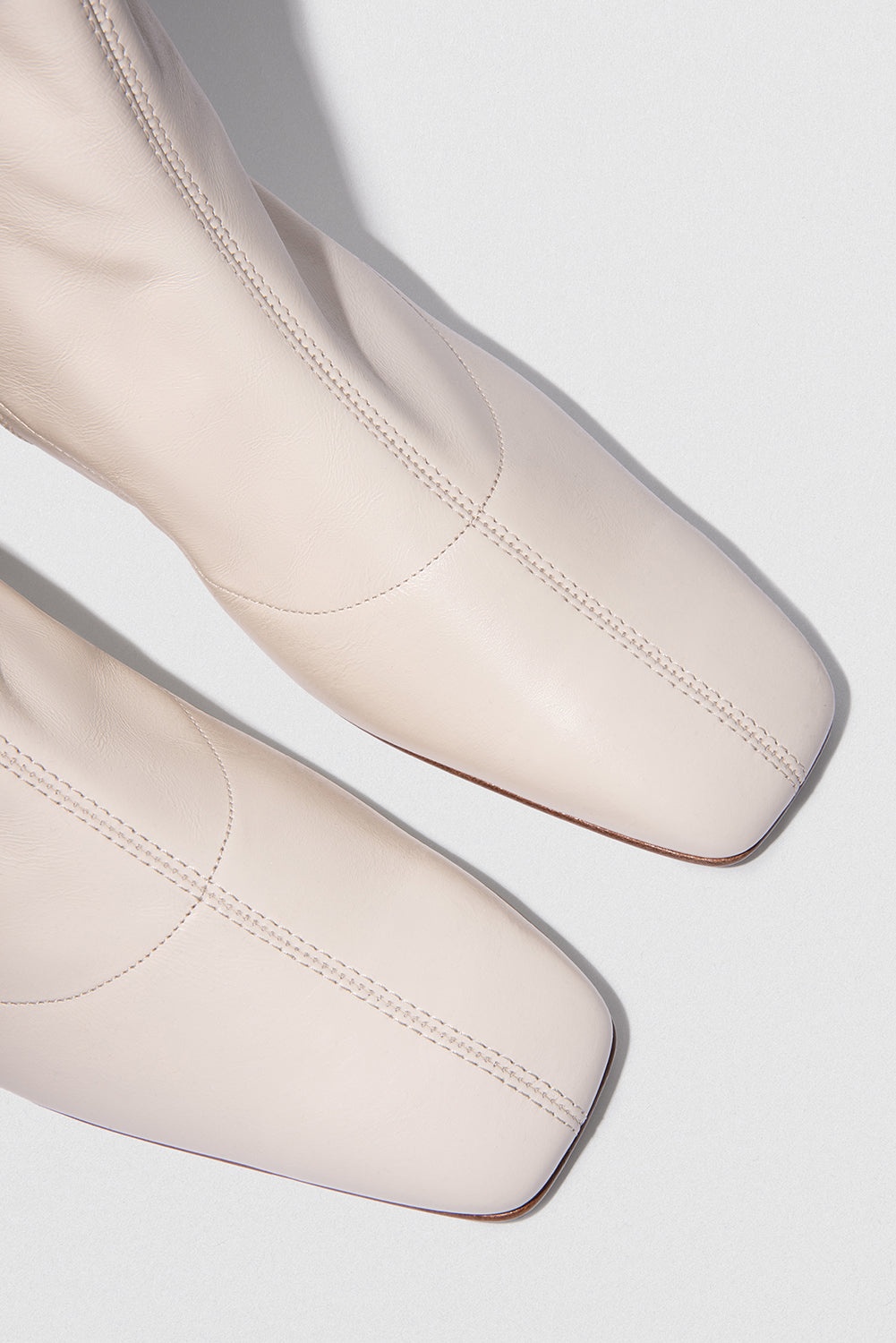 Este White Leather Ankle Boot - 3