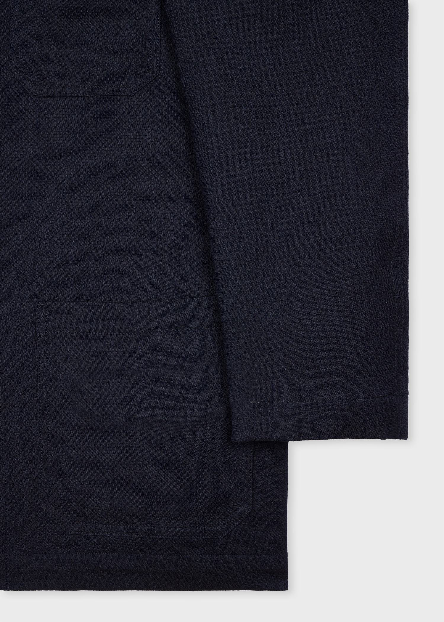 Navy Lightweight Wool Work Jacket - 3