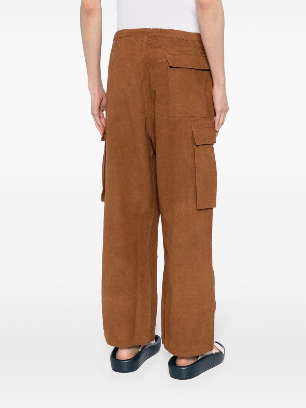 organic cotton cargo trousers - 4