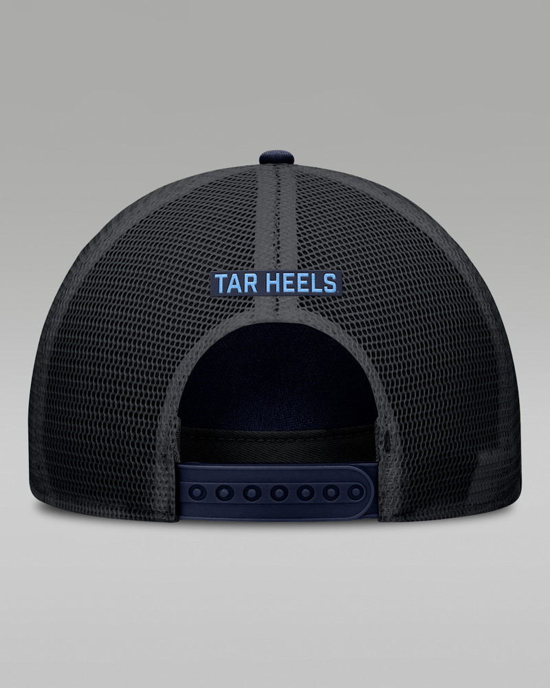 Jordan North Carolina Primetime Rise Men's Jordan Brand College Trucker Adjustable Hat outlook