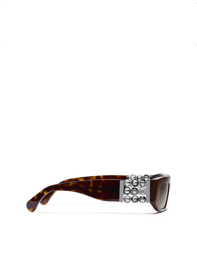 CHANEL CH5544 Rectangle Acetate Sunglasses outlook