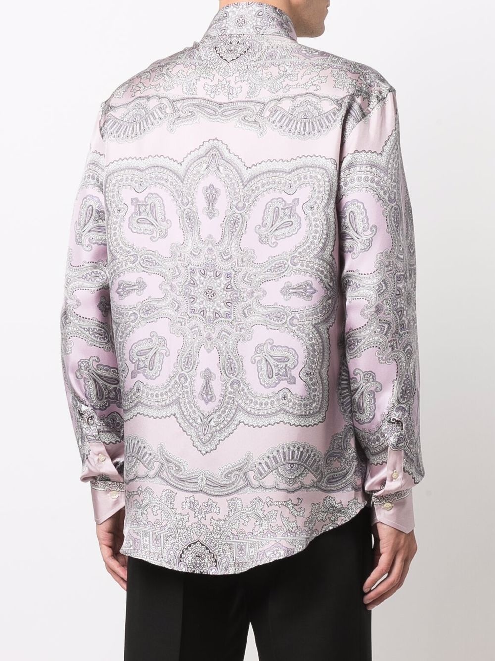 paisley-print silk shirt - 4