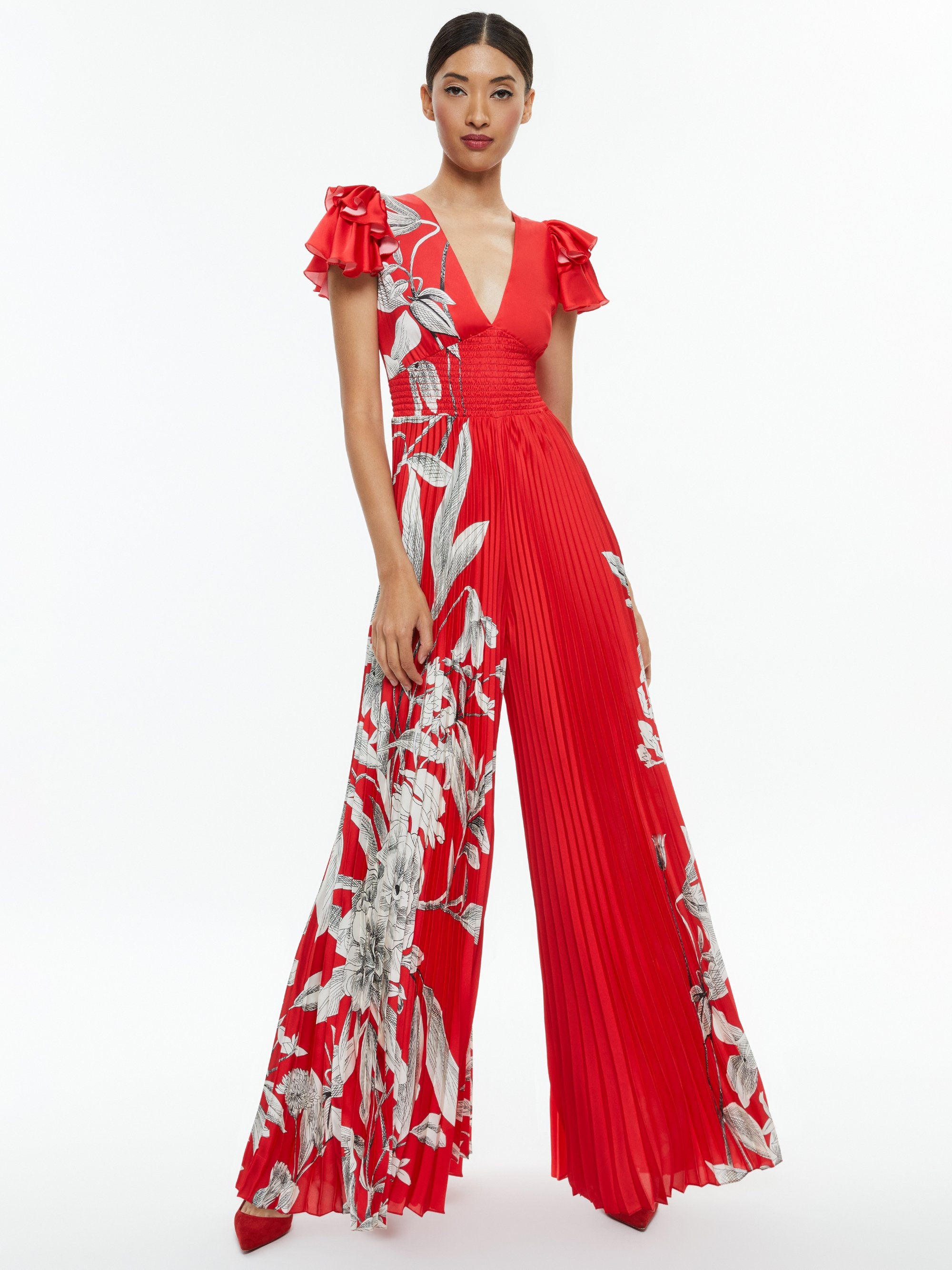 BENNET PLEATED WIDE LEG JUMPSUIT - 2