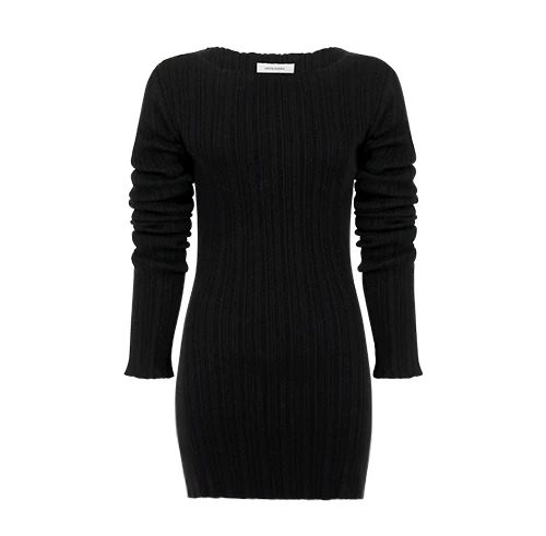 ARCHES LONG SLEEVE KNIT BLACK - 1